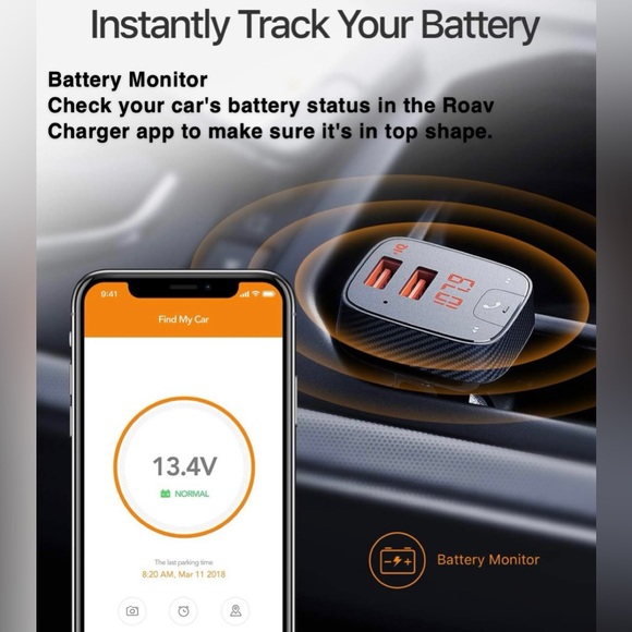Anker Roav Smart Charge with Bluetooth FM Transmitter (NEW) - Picture 8 of 10